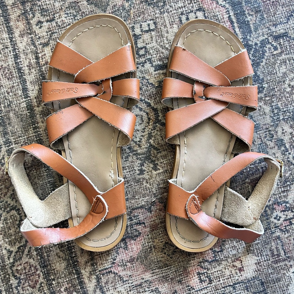 Salt Water Sandals by Hoy Brown Leather Sandals
